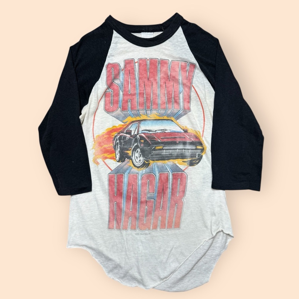 Vintage 1980s Sammy Hagar T Shirt I Can’t Drive 55 Medium Distressed Vtg 80s
